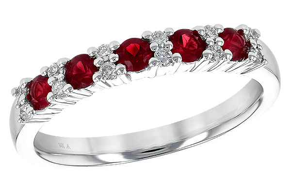 F244-92449: LDS WED RG .44 RUBY .58 TGW