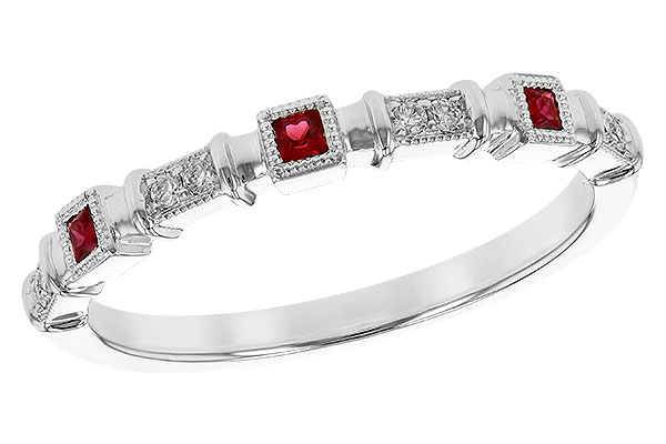 F244-98767: LDS WED RG .09 RUBY .14 TGW