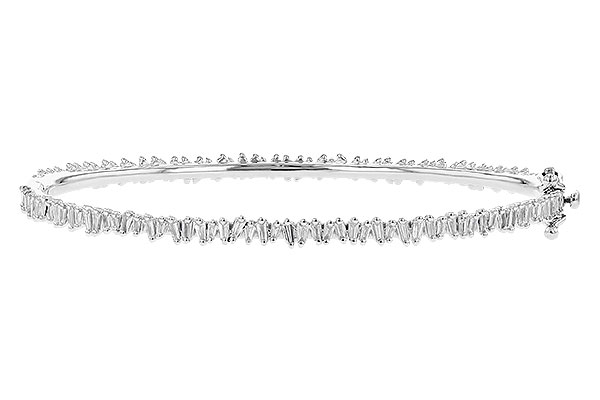 F327-65140: BANGLE .75 TW BAGUETTE DIAS