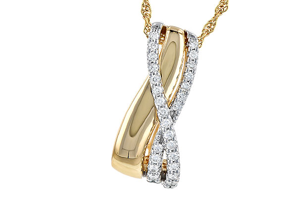 F327-66058: NECKLACE .26 TW