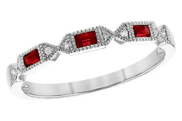 F327-66985: LDS WED RG .12 RUBY .14 TGW