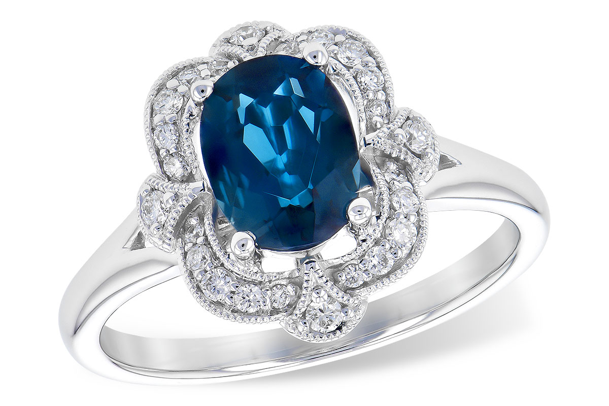 F327-70576: LDS RG 1.35 LONDON BLUE TOPAZ 1.50 TGW