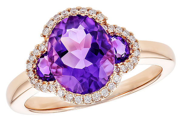 F328-56022: LDS RG 2.44 TW AMETHYST 2.60 TGW