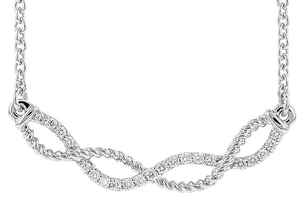 F328-56049: NECKLACE .12 TW (18")