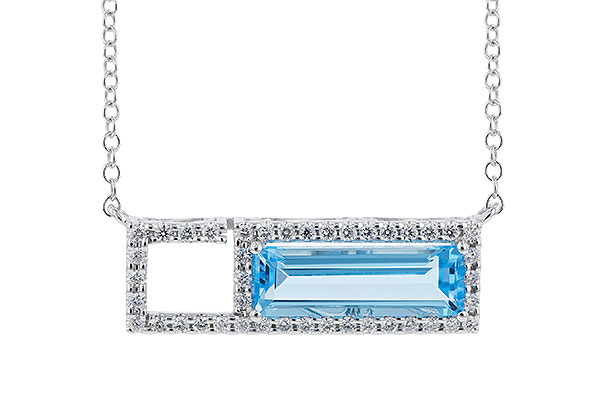 F328-56940: NECK 1.44 BLUE TOPAZ 1.60 TGW
