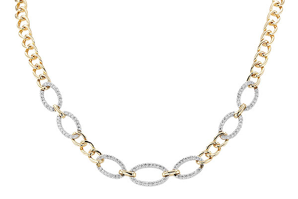 F328-56949: NECKLACE 1.12 TW (17")(INCLUDES BAR LINKS)