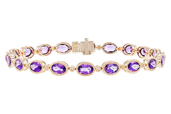 F328-56976: BRACELET 6.86 TW AMETHYST 6.90 TGW