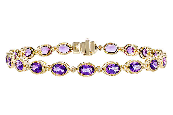 F328-56976: BRACELET 6.86 TW AMETHYST 6.90 TGW