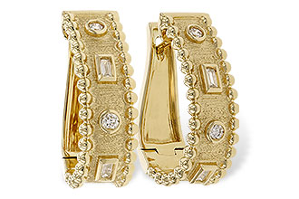 F328-61504: EARRINGS .09 BAG .18 TW