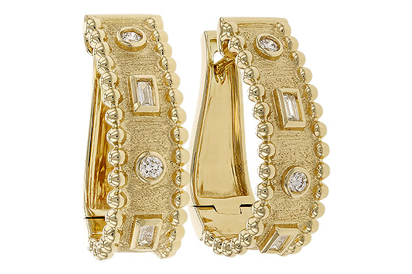 F328-61504: EARRINGS .09 BAG .18 TW