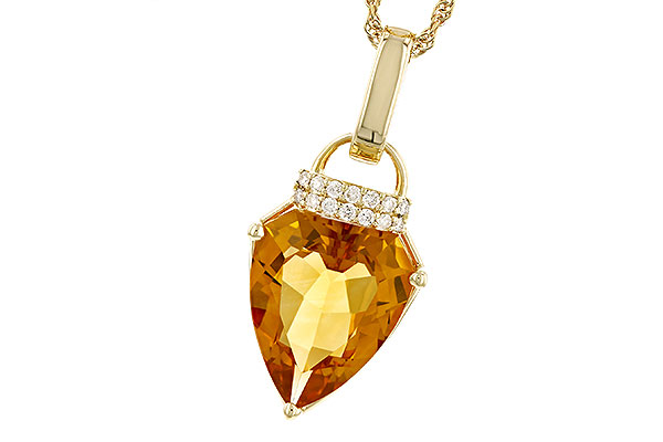 F328-61531: NECKLACE 3.12 CITRINE 3.18 TGW (12x10MM CIT)