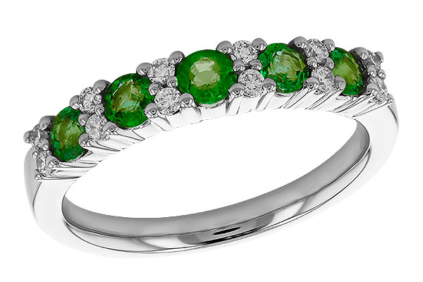 F328-62431: LDS WED RG .55 EMERALD .72 TGW