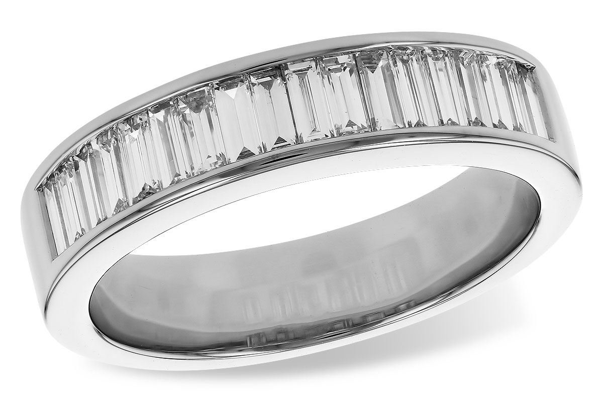 F329-46067: LDS DIA WED RG .70 TW BAGUETTES