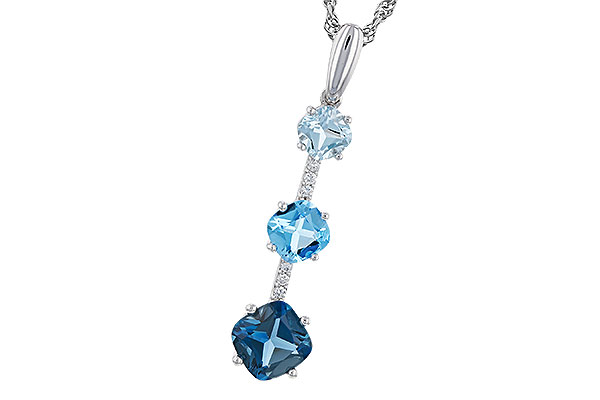 F329-46976: NECK 1.87 TW BLUE TOPAZ 1.90 TGW