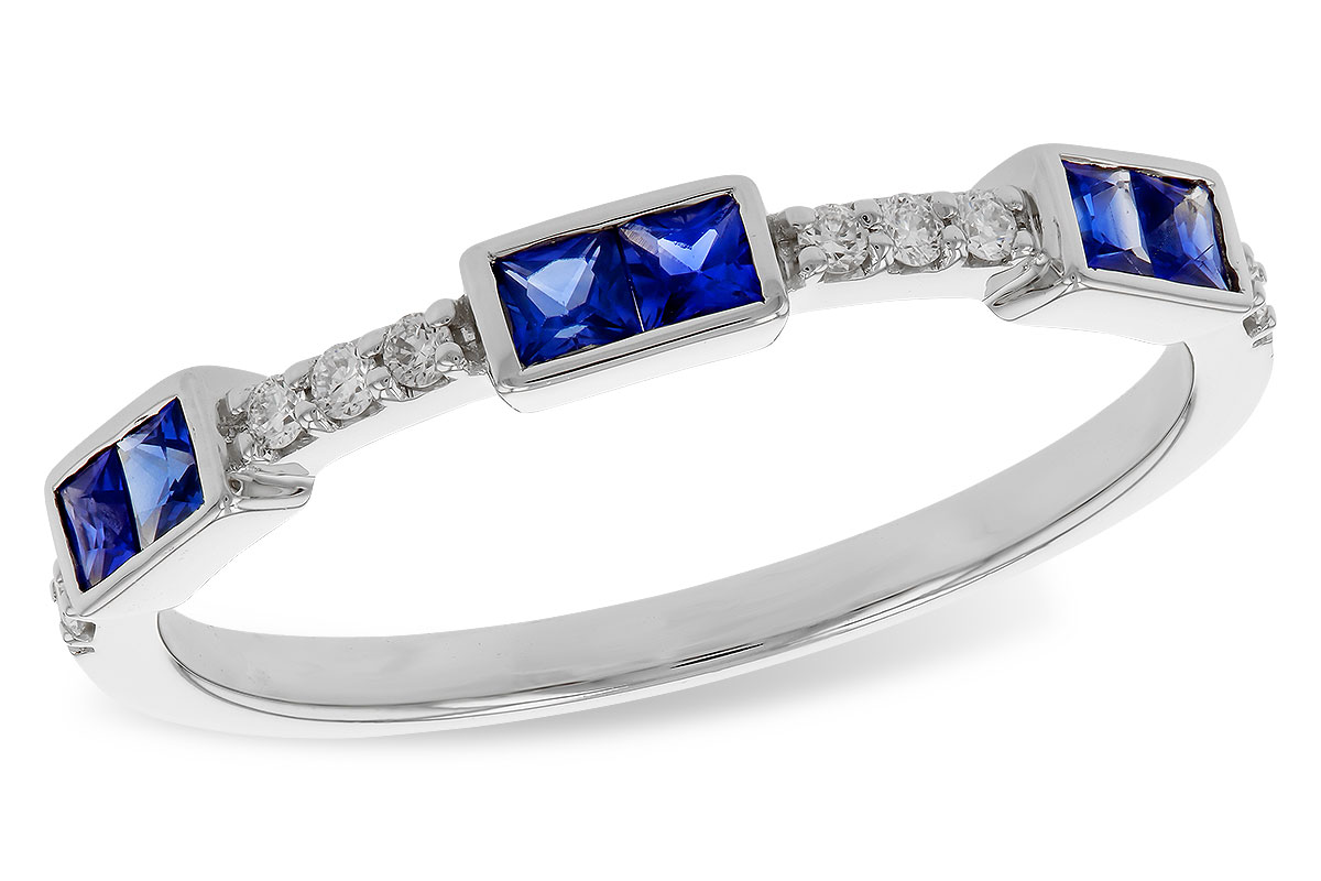 F329-49722: LDS WED RG .36 SAPPHIRE .43 TGW