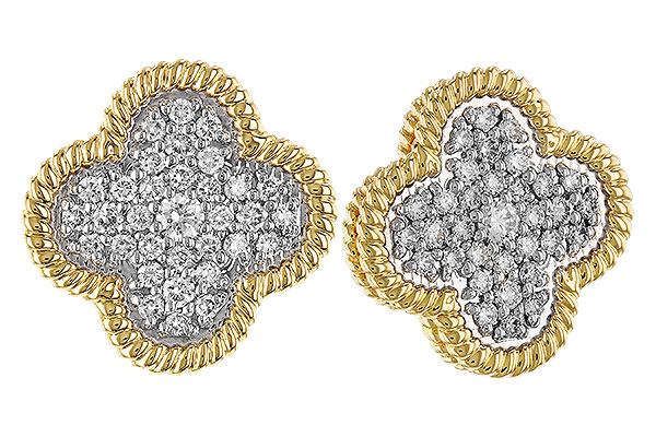 F329-50604: EARRINGS .50 TW