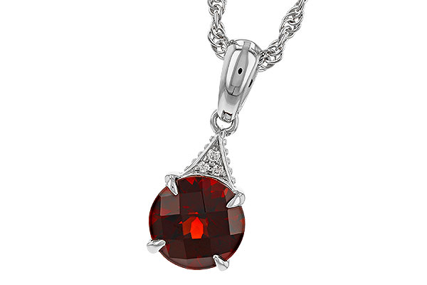 F329-52385: NECK 1.46 GARNET 1.47 TGW (7MM RD)