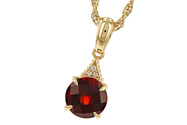 F329-52385: NECK 1.46 GARNET 1.47 TGW (7MM RD)