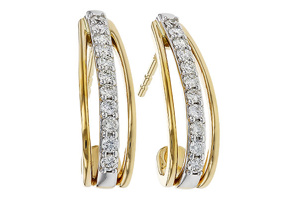 F329-53276: EARRINGS .40 TW