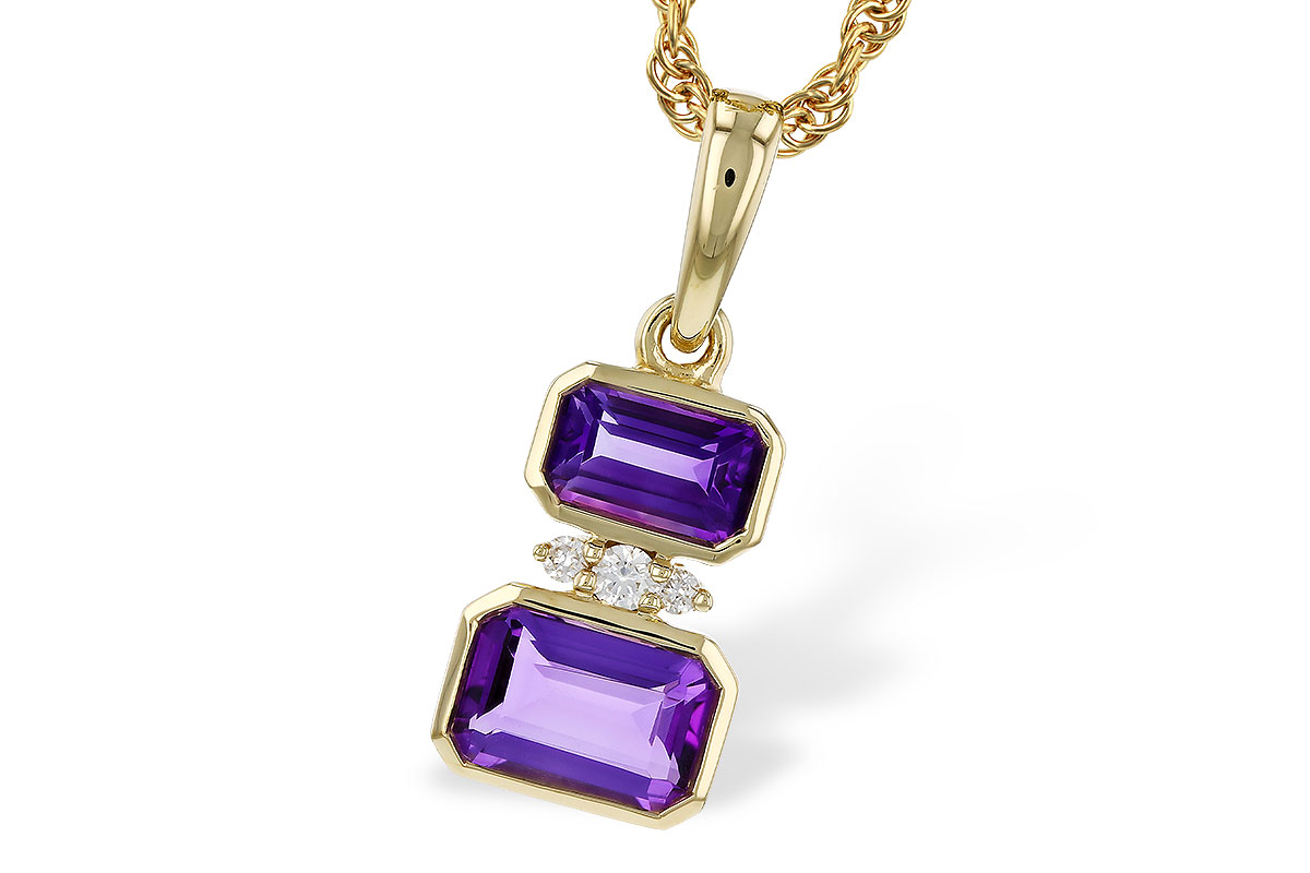F329-54213: NECK .72 TW AMETHYST .75 TGW