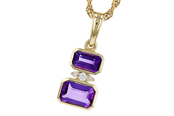 F329-54213: NECK .72 TW AMETHYST .75 TGW