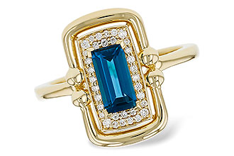 F330-36949: LDS RG .84 LONDON BLUE TOPAZ .96 TGW (8x4MM LBT)