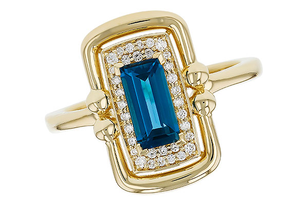 F330-36949: LDS RG .84 LONDON BLUE TOPAZ .96 TGW (8x4MM LBT)