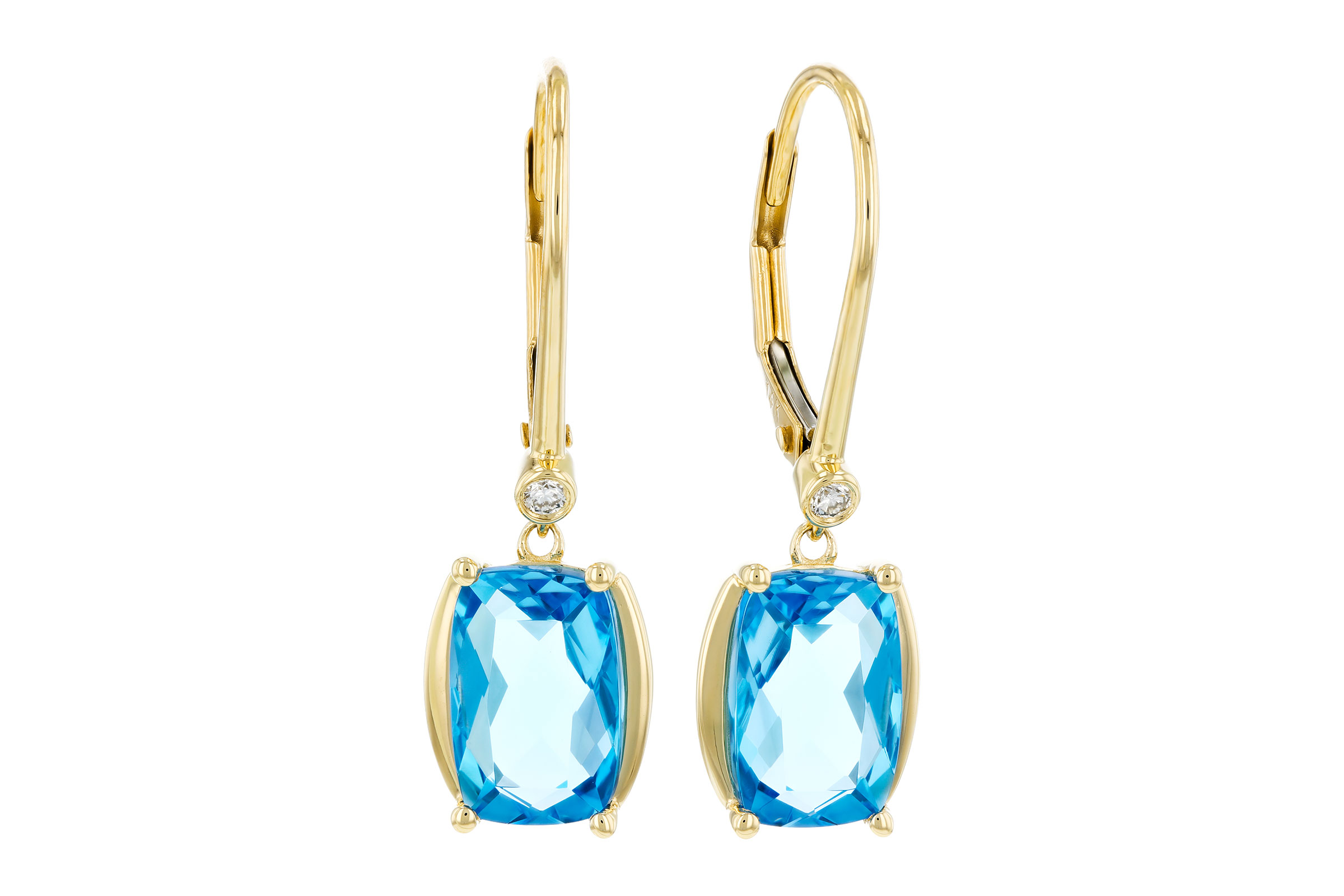 F330-38749: EARRINGS 3.82 TW BLUE TOPAZ 3.85 TGW (9x6MM BT)