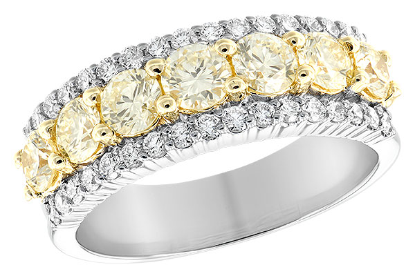 G243-12440: LDS DIA WED RG 1.20 YELLOW DIA 1.64 TW