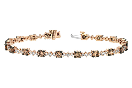 G243-15131: BRACELET 3.05 BROWN DIA 4.10 TW