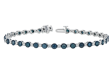 G243-17822: BRACELET 2.35 BLUE DIA 3.17 TW