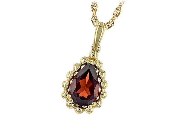 G244-04258: NECKLACE 1.38 CT GARNET