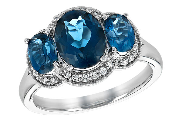 G244-06931: LDS RG 4.20 BLUE TOPAZ 4.33 TGW