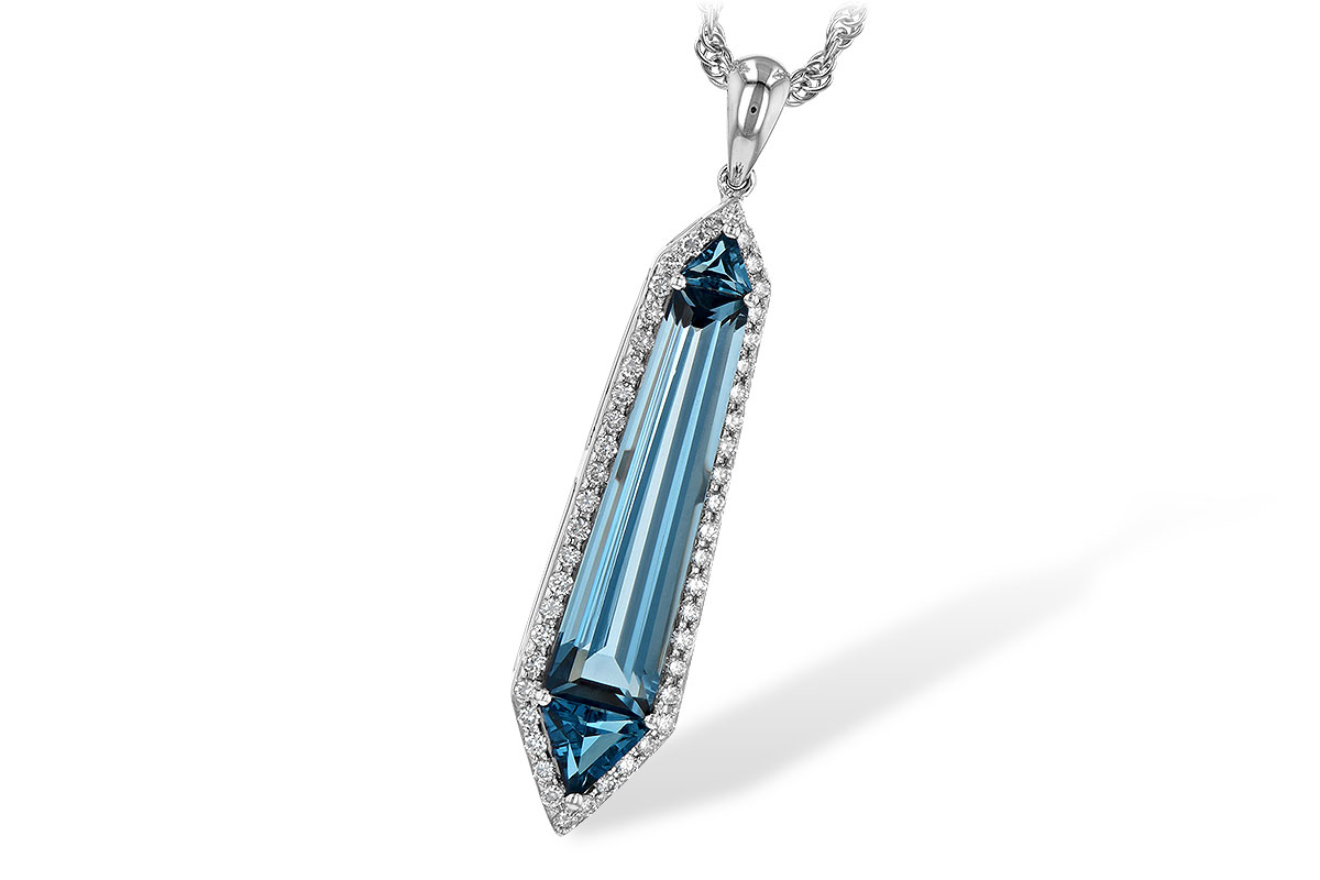 G244-91513: NECK 3.47 LONDON BLUE TOPAZ 3.70 TGW
