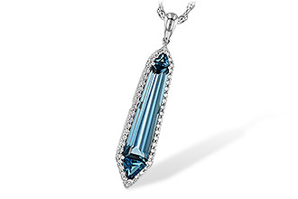 G244-91513: NECK 3.47 LONDON BLUE TOPAZ 3.70 TGW