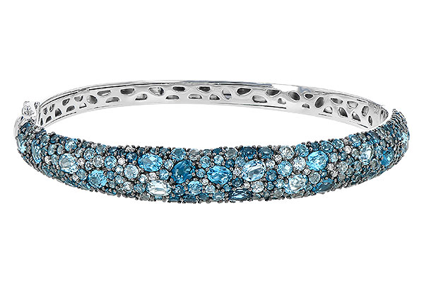 G244-94240: BANGLE 7.60 BLUE TOPAZ 7.85 TGW