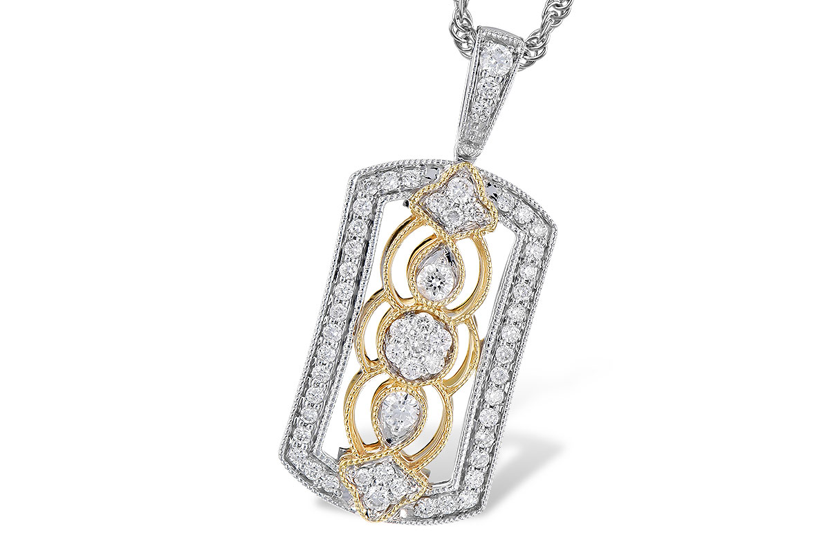 G327-69713: NECKLACE .33 TW