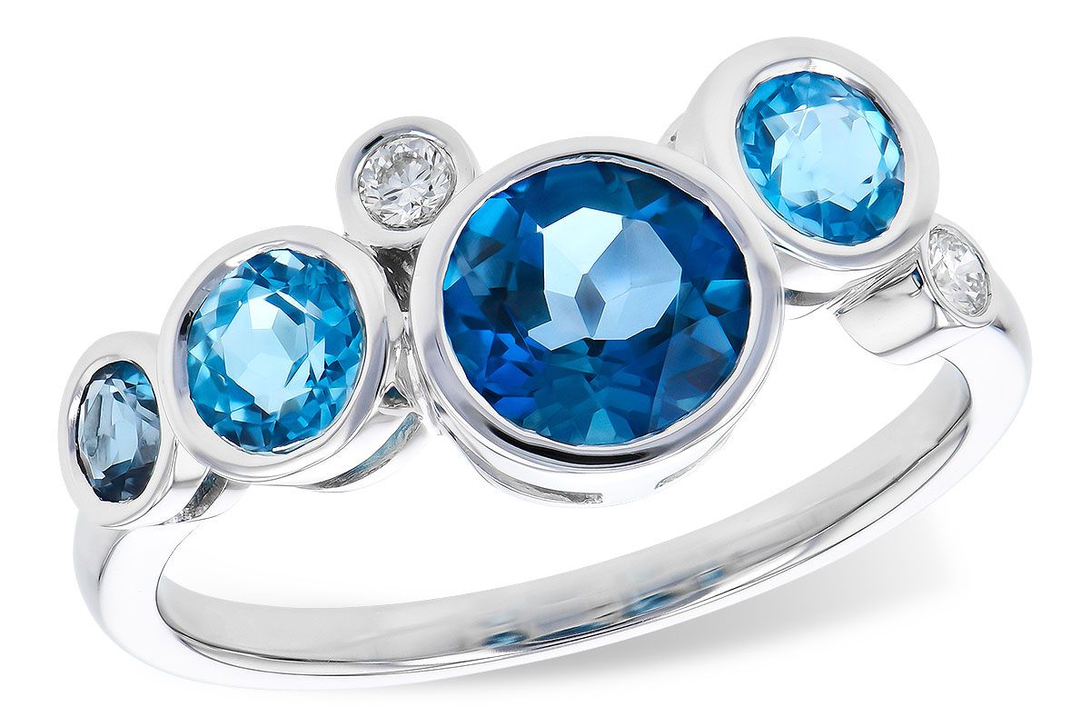 G327-70613: LDS RG 1.40 TW BLUE TOPAZ 1.45 TGW