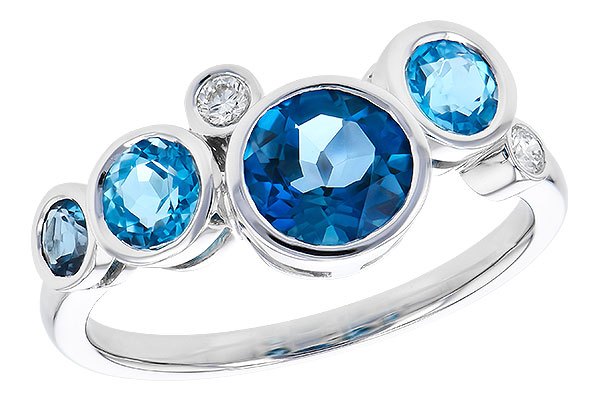 G327-70613: LDS RG 1.40 TW BLUE TOPAZ 1.45 TGW
