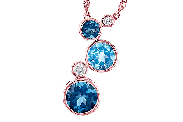 G327-70622: NECK 2.30 BLUE TOPAZ 2.40 TGW