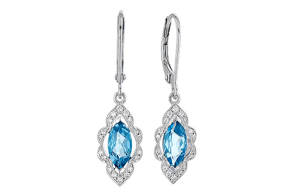 G327-71540: EARR 1.02 TW BLUE TOPAZ 1.17 TGW