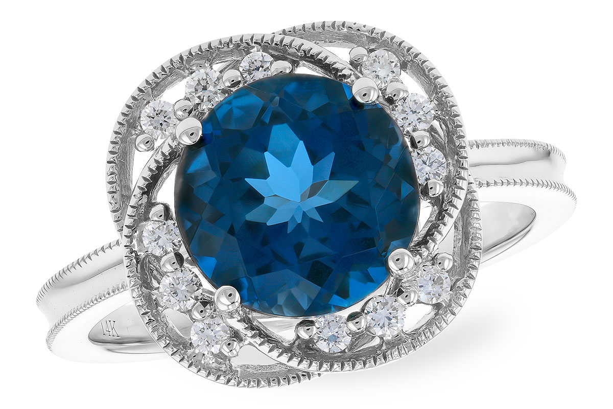 G328-57894: LDS RG 2.90 LONDON BLUE TOPAZ 3.05 TGW (9MM LBT)