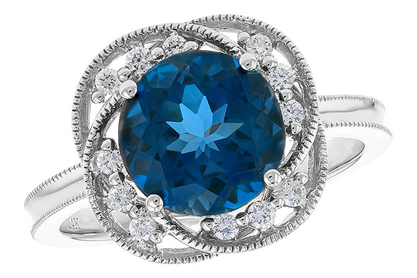 G328-57894: LDS RG 2.90 LONDON BLUE TOPAZ 3.05 TGW (9MM LBT)