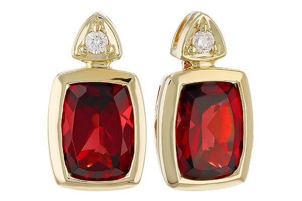 G328-58794: EARR 1.90 TW GARNET 1.94 TGW (7x5MM GAR)