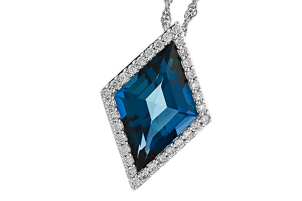 G328-61522: NECK 3.04 LONDON BLUE TOPAZ 3.20 TGW