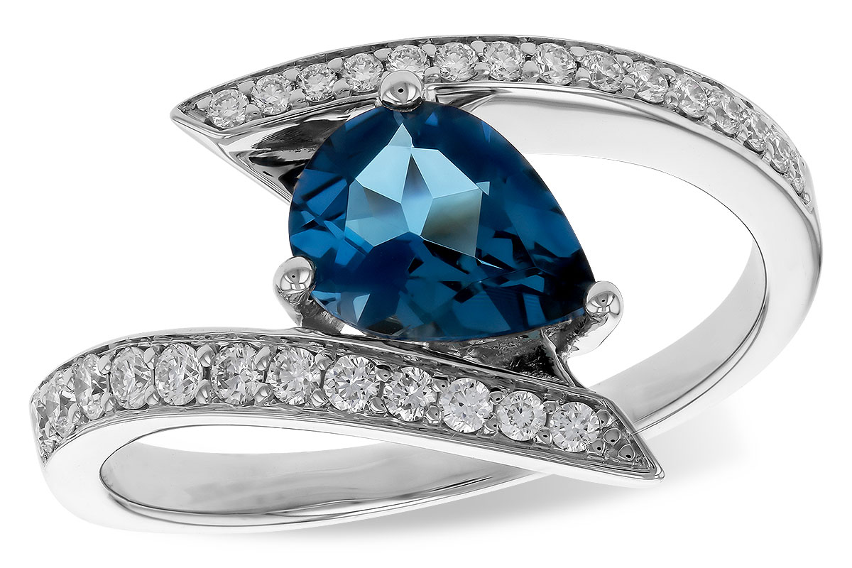G329-46940: LDS RG 1.04 LONDON BLUE TOPAZ 1.28 TGW (8x6MM)