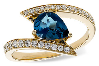 G329-46940: LDS RG 1.04 LONDON BLUE TOPAZ 1.28 TGW (8x6MM)
