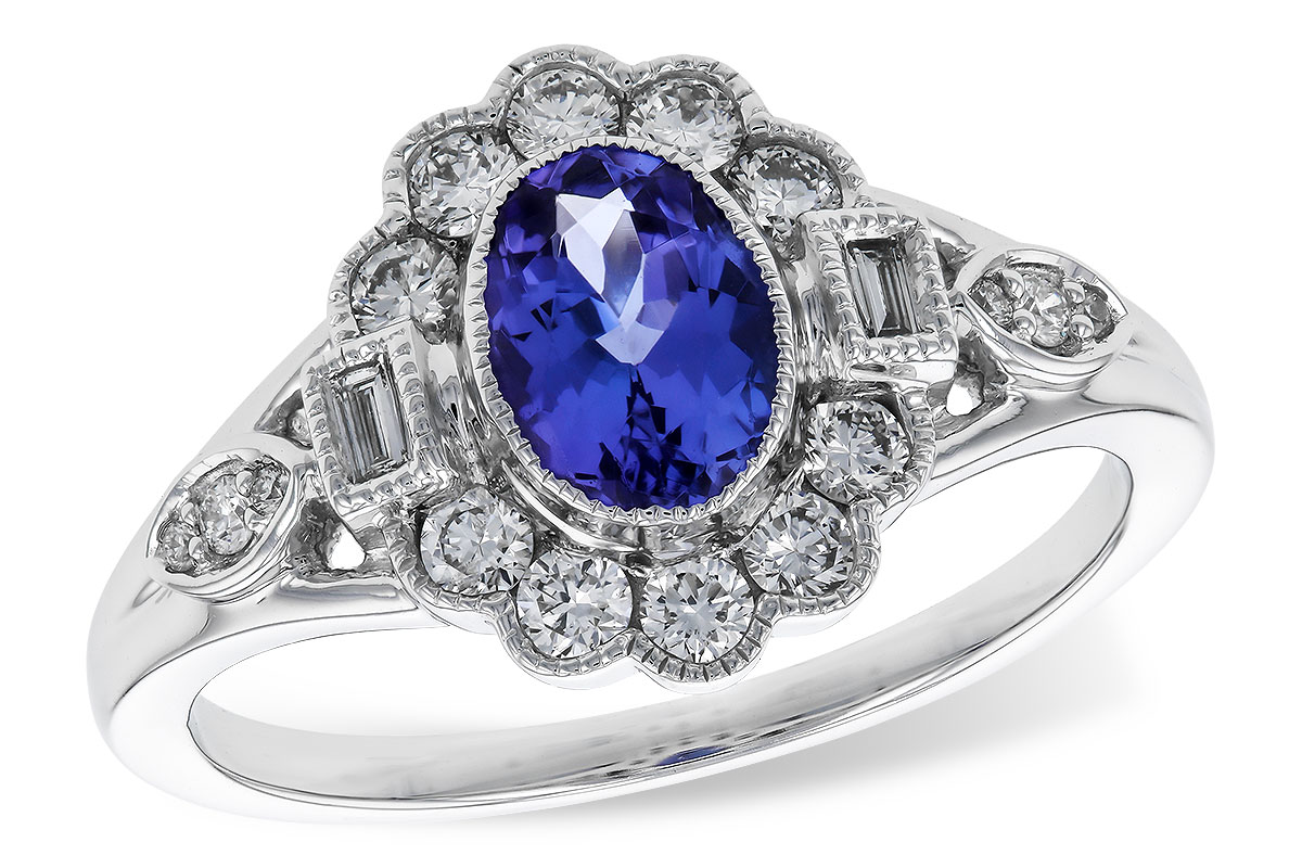 G329-46967: LDS RG .80 TANZANITE 1.20 TGW (7x5MM OV)