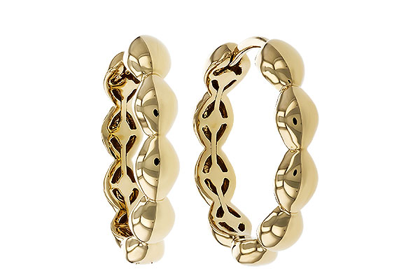 G329-51540: GOLD EARRINGS (18MM)
