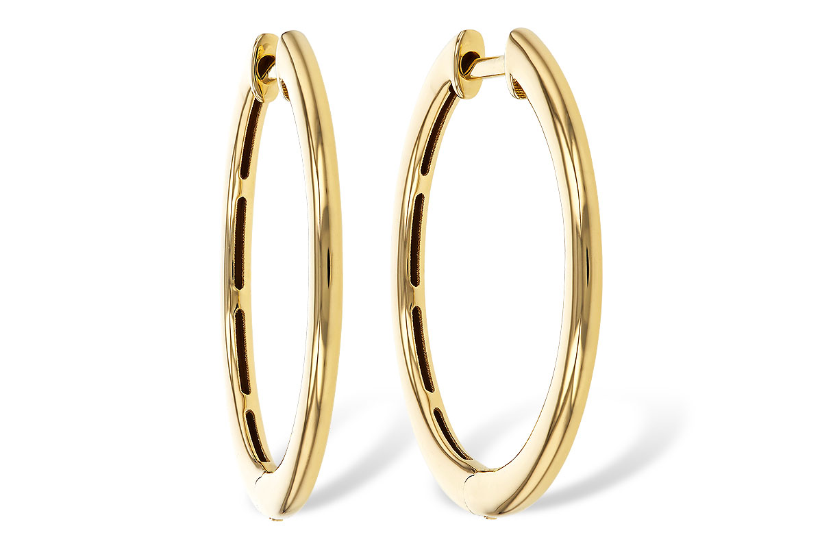 G329-53294: GOLD EARRINGS (24MM)